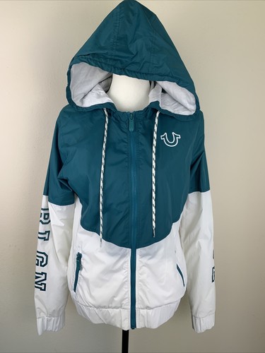 Hooded Windbreaker Lined Size 