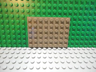 Lego 1 Dark Tan 6x8 base plate