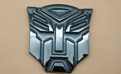 3D Transformers Autobots Optimus Prime Metall Emblem Abzeichen Aufkleber