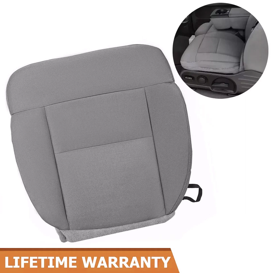 For Ford F150 2004-2008 2005 2006 2007 STX Driver Bottom Cloth Seat Cover Gray - Image 2 of 4