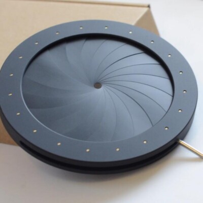 Adjustable 6mm-98mm Mechanical Iris Aperture Diaphragm for Microscope/Camera
