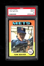 1975 Topps #370 TOM SEAVER HOF New York Mets PSA 9 MINT 