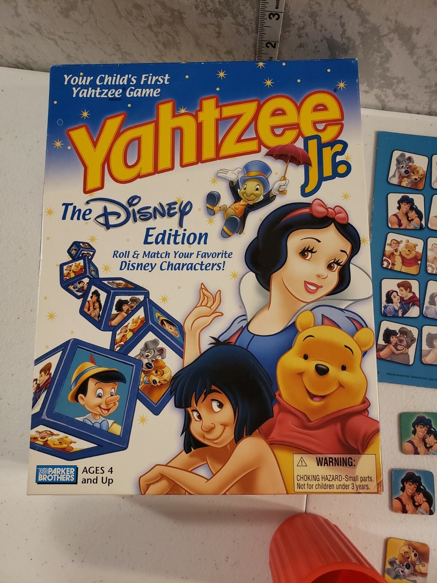 Vintage Yahtzee Jr. Game Disney Edition | eBay