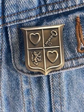Legend Of Zelda - NES - Large, High Quality Brushed Brass Pin / Badge 
