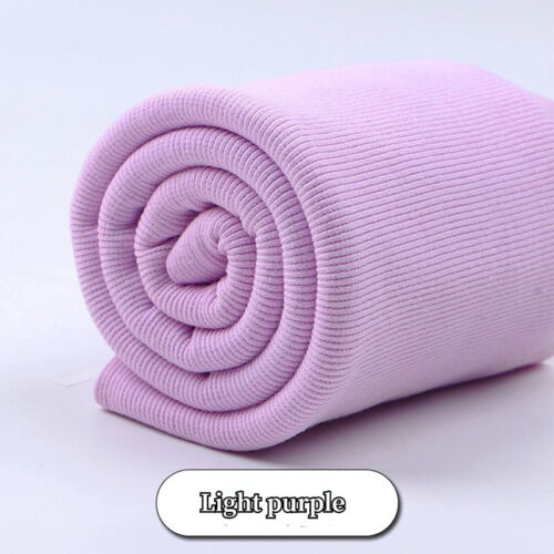 Maglione elasticizzato tessuto cotone lavorato a maglia braccia polsino gamba costola fai da te lunghezza 7"" finitura cucita - Foto 21 di 21