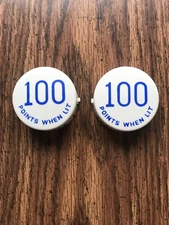 2 Gottlieb Pop Bumper Caps 100 Points When Lit  ( NEW )