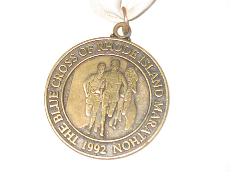 The Blue Cross Rhode Island Marathon Finisher Medal 1992 