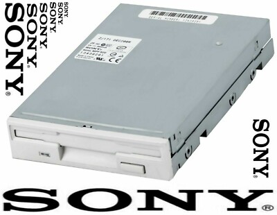 FDD 1.44MB SONY Diskettenlaufwerk Computer intern Floppy Drive Weiß