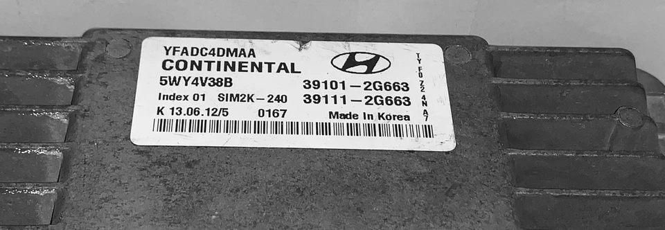 Hyundai Sonata 2012 ECU 39101-2G663 Foto 2 de 4
