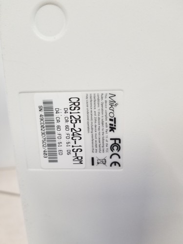 MikroTik Cloud Router Switch CRS125-24G-15-RM-24 Port Ethernet Switch MontażRK - Zdjęcie 5 z 7