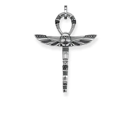Genuine THOMAS SABO Silver Cross Of Life Ankh With Scarab Pendant