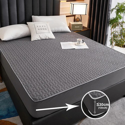 WATERPROOF Mattress Protector Extra Deep Matress Topper Fitted Bed Sheet Covers - Picture 7 of 36