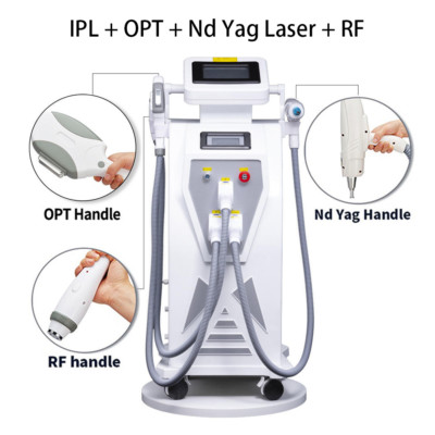 IPL OPT Laser Tattoo Removal Machine Laser Hair Removal Machine 3 In 1 Nd Yag