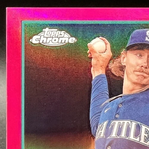 2023 Topps Chrome Update Rookie Card #USC99 Bryce Miller Magenta /399 Mariners - Image 2 of 4