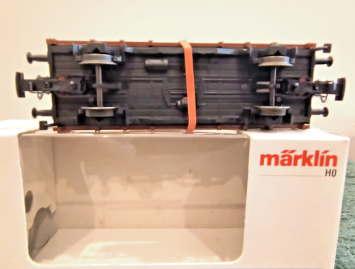 MARKLIN HO 4424 LOW SIDE GONDOLA W/BULLDOZER NIB - Picture 5 of 6