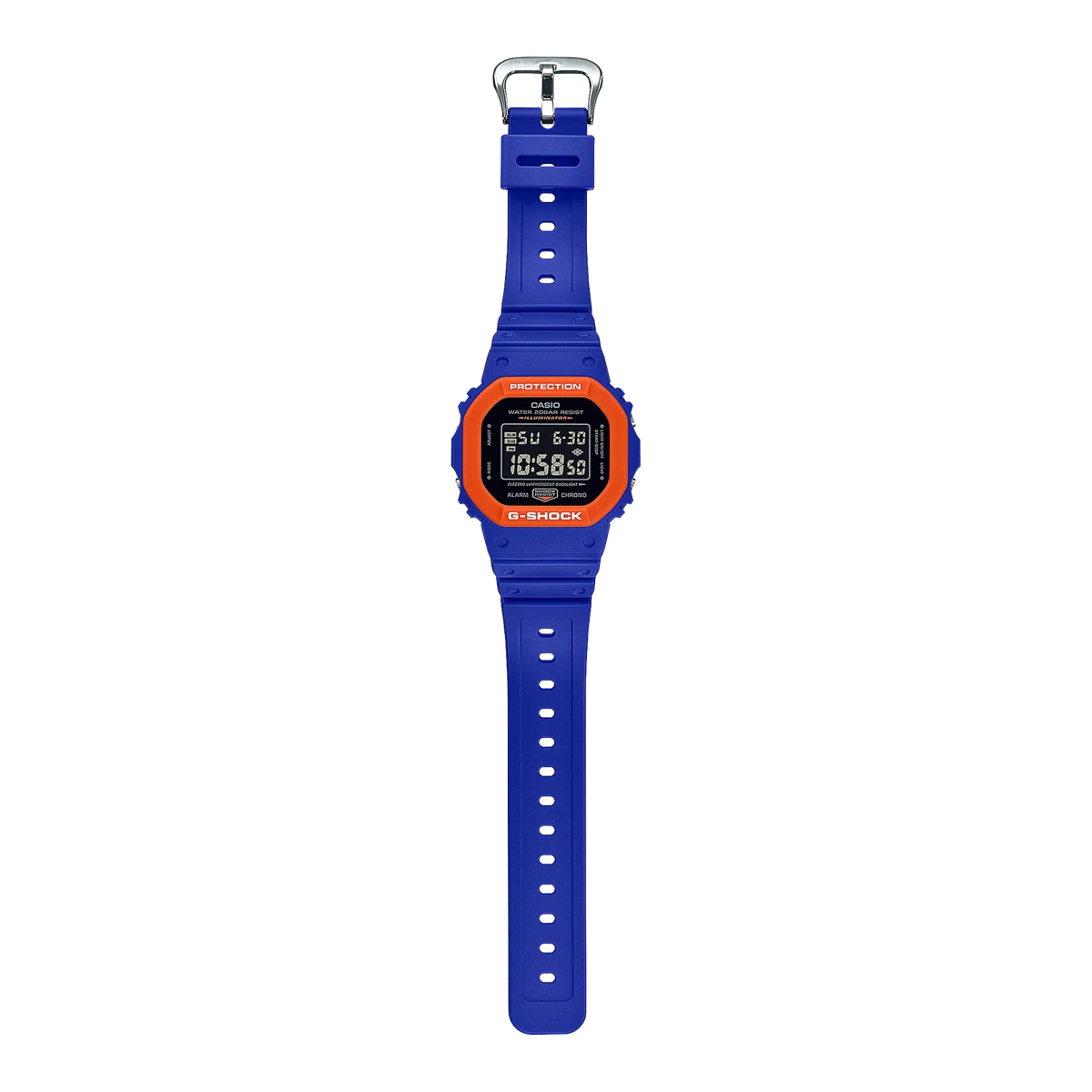 Casio G-Shock Two-Tone Blue/Orange Digital Watch (DW-5610SC-2)