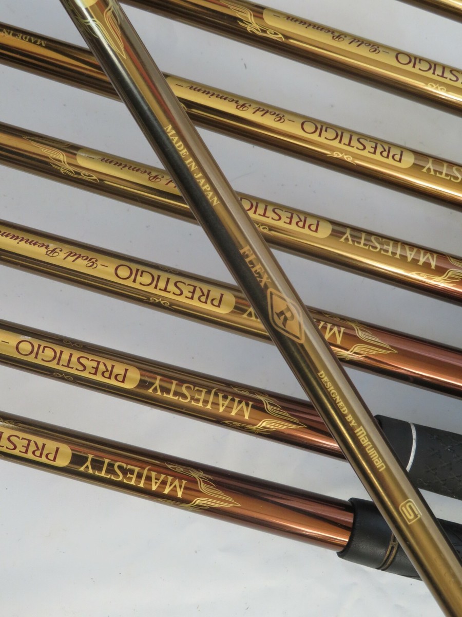 8785 MAJESTY PRESTIGIO PREMIUM GOLD 7本 R MAJESTY GOLF JAPAN 2024 PRESTIGIO 13 GOLD Iron set #7,8,9,Pw