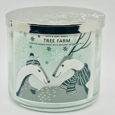 Bath & Body Works TREE FARM 3 Wick Large Scented Candle 14.5 oz