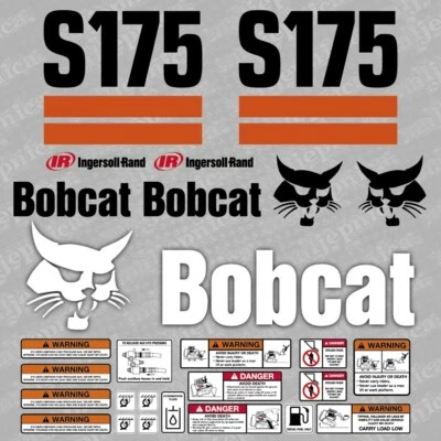 Bobcat S175 Lader Aftermarket Aufkleber / Ersatzaufkleber Set - Bild 1 von 3