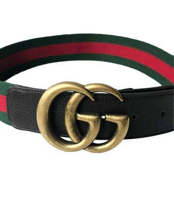 GUCCI Small GG Marmont Black Leather Belt 70/28 (US 24) GG Marmont thin belt in black leather | GUCCI® US main image 4