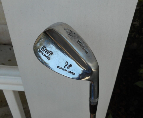 1979 Wilson Staff 56* Sand Wedge Tour Blade JP Custom Grind TT Shaft Velvet Grip - Picture 2 of 6