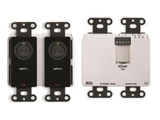 RDL DDB-BN2M 2x2 Wall-Mounted Bi-Directional Mic/Line Dante Interface/Black