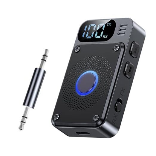 Wireless Bluetooth 5.4 Car Audio Adapter with AUX 3.5mm