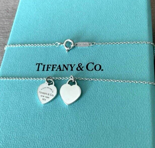 ◆VINTAGE HOLLYWOOD◆ Petit Two Heart Necklace VH249ONE003M Tiffany & Co. Sterling Silver Double Heart Pendant Necklace