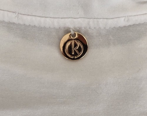 STUNNING RELISH GIRLS IVORY WITH BLACK SEQUIN QUEEN LOGO LONG SLEEVED TOP AGE 12 - Picture 5 of 5