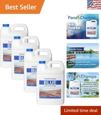 4 Gallons of Aquatic-Friendly Blue Lake Dye for Stunning Pond Transformations