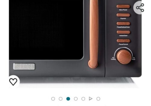 Haden Dorchester Microwave Oven Grey – 800w, 5 Power Levels, Express, Auto Cook, - Afbeelding 1 van 6