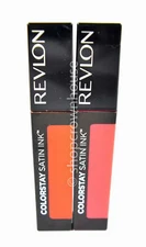 2 Revlon ColorStay Satin Ink Liquid Lipstick #014 SMOKIN' HOT + #015 FIRE & ICE