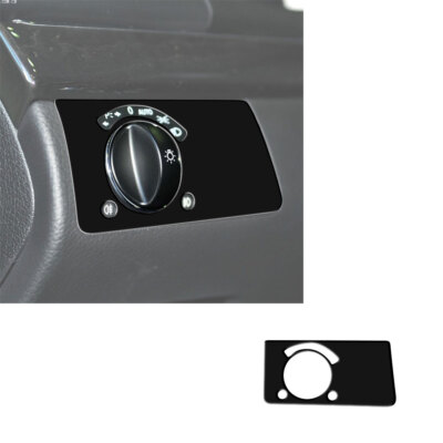 For Benz E-class W211 2003-2009 Piano Black Headlight Switch Button Cover Trim 