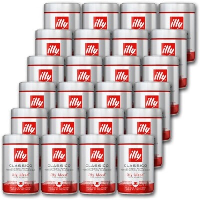 illy Espresso Classico gemahlen, normale Röstung 24 x 250 gr
