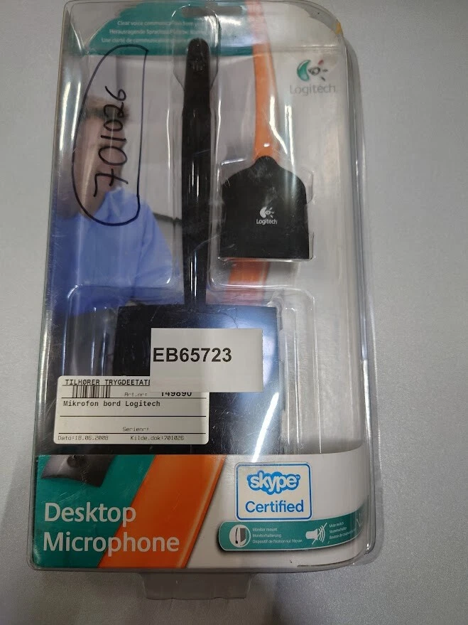 Logitech Desktop Microphone - Gebraucht, Guter Zustand, Original Verpackung - Bild 2 von 3