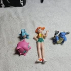 Vintage Pokémon Misty 5" Figure - 1998 TOMY Anime Toy with additional  figures