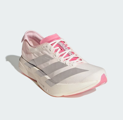 adidas Adizero Adios Pro 4 JQ4445 Core White Silver Metallic Men's