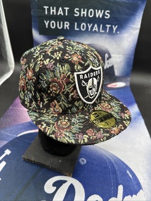 Las Vegas Raiders Men 7 1/4 Tapestry 59fifty New Era Fitted Cap New