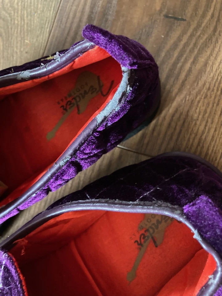 Zapatillas Fender Para Hombre Púrpura Acolchadas RARAS TALLA 11 Foto 4 de 4