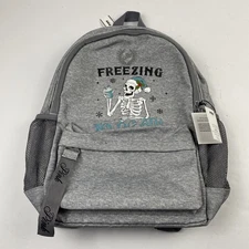 Victoria’s Secret Pink Ivy Classic Canvas Backpack Grey Christmas Graphic