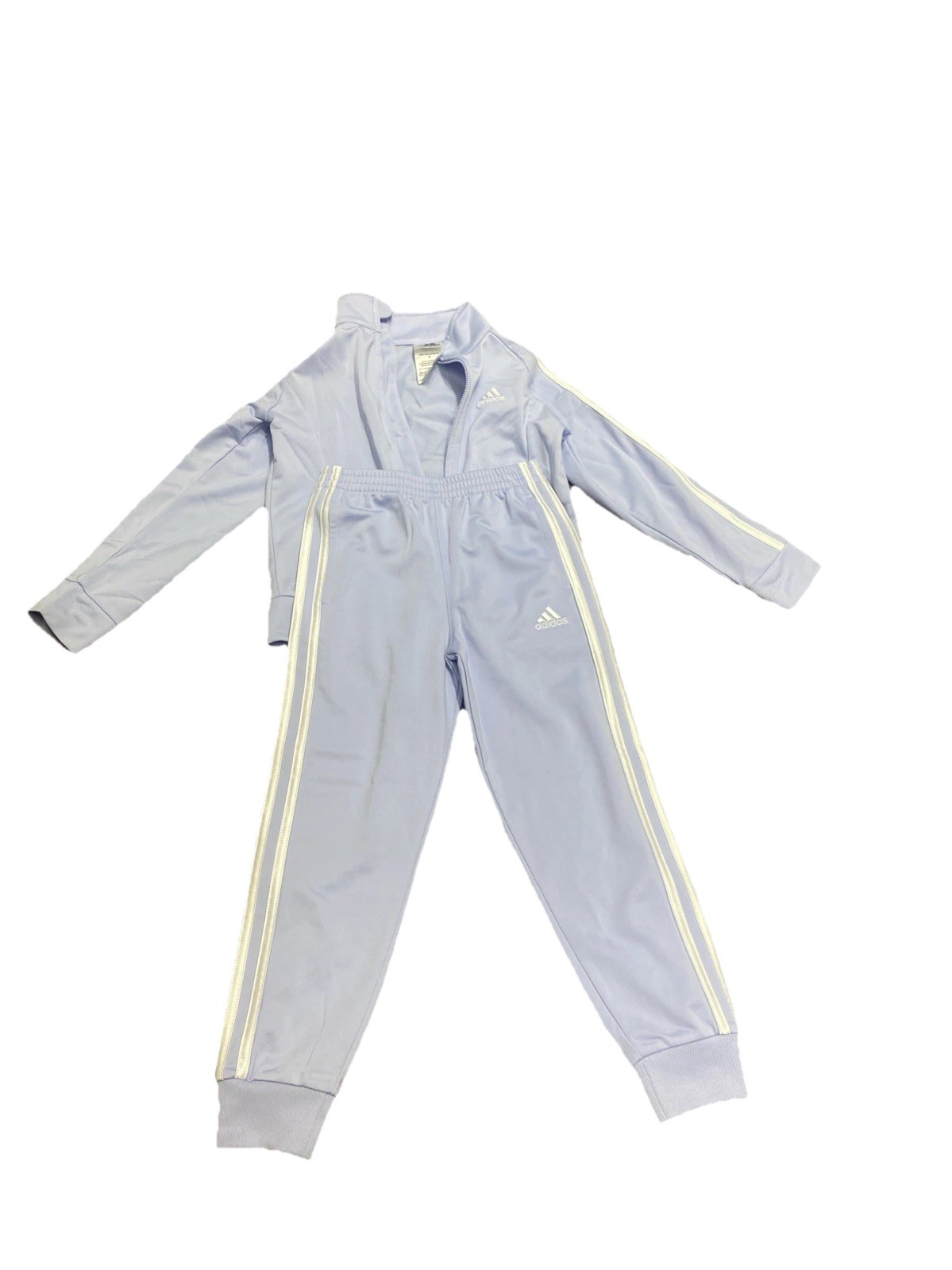 C10 Adidas Girls 2-Piece Tricot Track Suit PURPLE. Size  6.