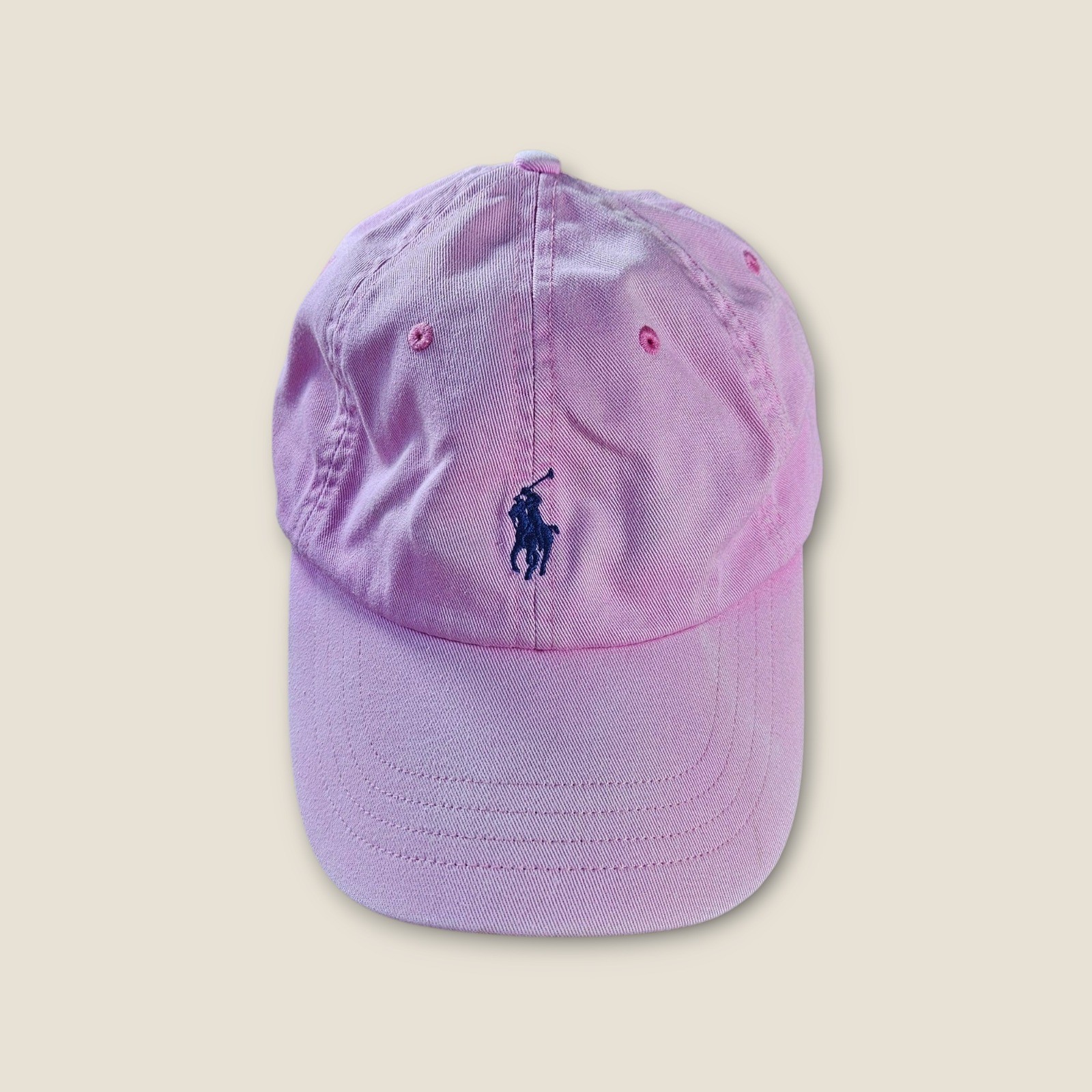 Cappello berretto baseball Polo Ralph Lauren rosa logo pony cinturino regolabile