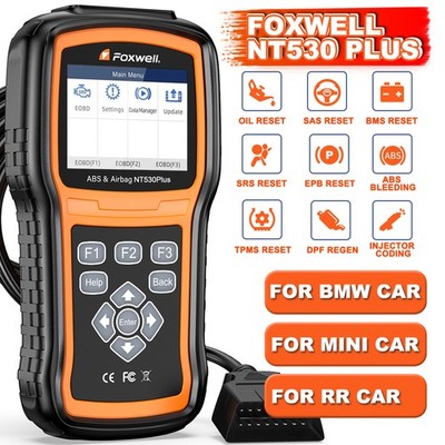 BMW FOXWELL NT530 PLUS Bidirectional OBD2 Scanner OIL Car Auto Diagnostic Tool