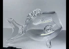 Vintage MCM Blenko Style Hand Blown Glass Fish, Vase, Decanter, Terrarium EVC