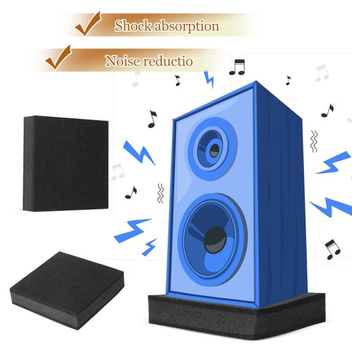 Sound Diffuser Floor Speaker Stands Subwoofer Isolation Pad Insulation Mat Bass - Picture 11 of 12