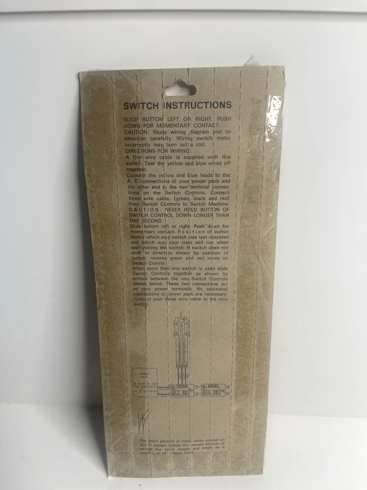 Ho Track - Remote Control Switch (left) Unopened - No. 08605 - Image 3 of 3