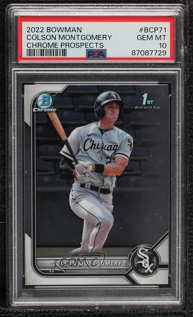 2022 Bowman Chrome Prospects Colson Montgomery #BCP-71 PSA 10 GEM MT