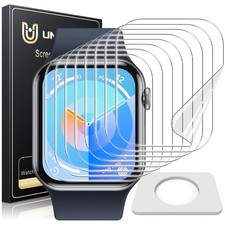 UniqueMe 8 Pack for Apple Watch Series 10 Screen Protector 42mm - Strong Aso...