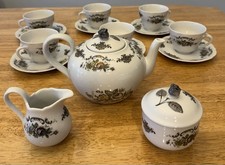 Winterling Bavaria China Tea set with Gold Trim Germany Vintage 15 pieces.
