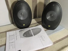 (2) Kef HTS 1001 Satellite Speakers Pair Black -with Manual